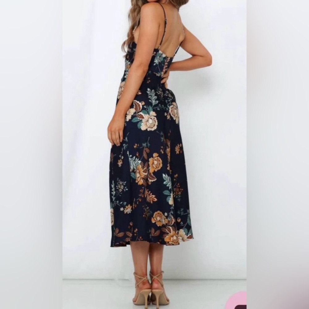 Hello Molly Heart In The Sun Midi Satin Slip Dress New With Tags size small - Picture 2 of 8